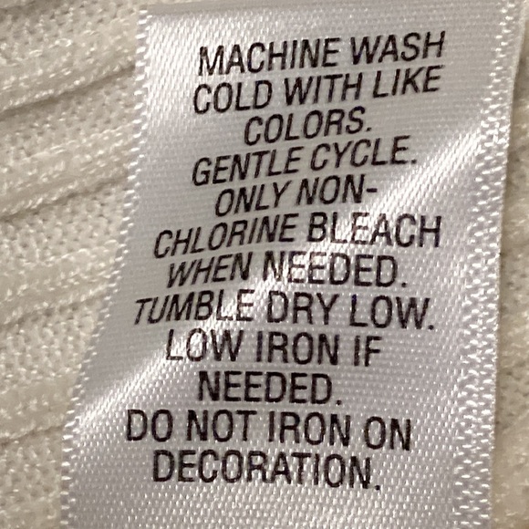 Gorgeous Candies Cream Colored Ribbed Cardigan Sweater, Tie Lace Up Sides L XL - Picture 8 of 10